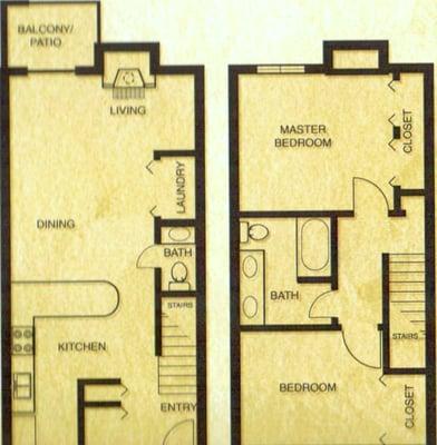 Two Bedroom Townhouse