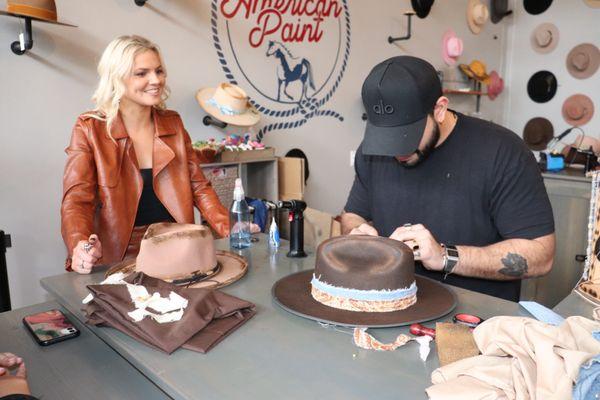 Country singers love making their American Paint Hat Co. signature hats.