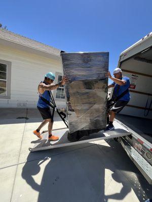 Moving heavy fridge