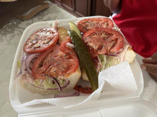 Italian hoagie - more massive than it appears at this angle