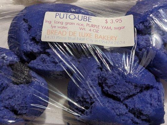 Puto Ube (Ube flavored Rice Cake)