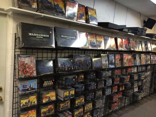 We carry Warhammer and Warhammer 40k!