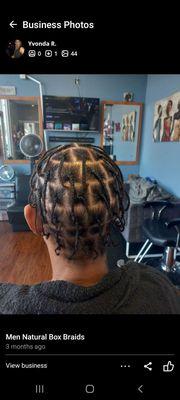 Men single braids