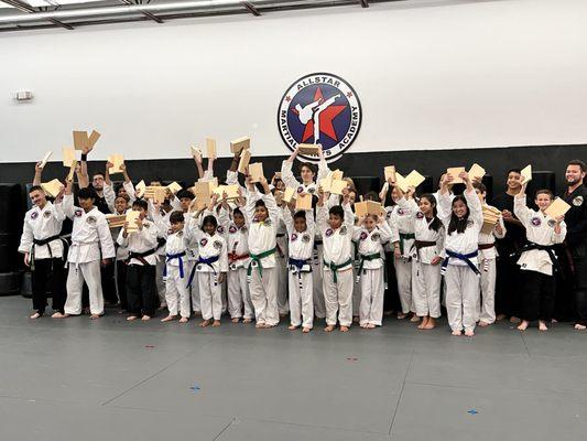 After belt testing group pic.