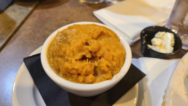 Smashed Sweet Potatoes are delicious