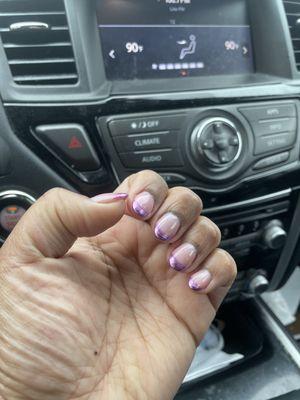 Chrome nail French