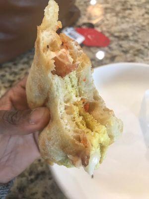 Breakfast sandwich -- on Sunday, 10 January 2021 (Lifetime Fitness Gym in Beachwood, Ohio)