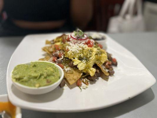 Chilaquiles with Steak