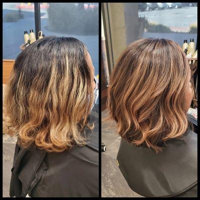 Cinnamon Stick balayage