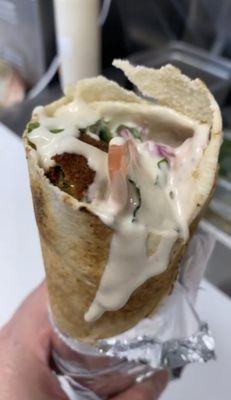 Falafel sandwich