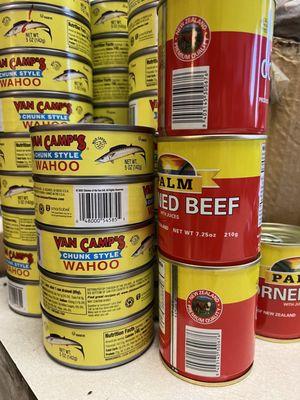 Wahoo and corned beef