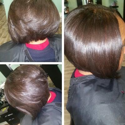 Full weave minimal leave out by Taquasha