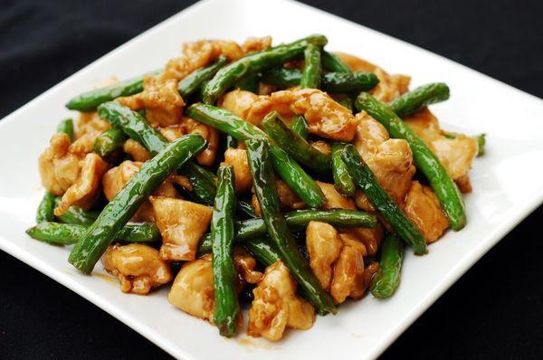 Chicken with green beans