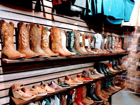 Most (not all) of the women's boots and shoes.