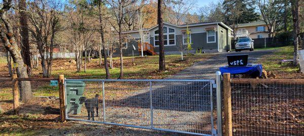 New driveway gate