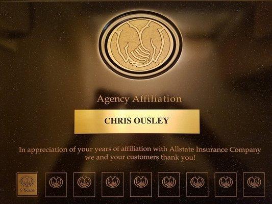 Celebrating five years as an Allstate agency owner