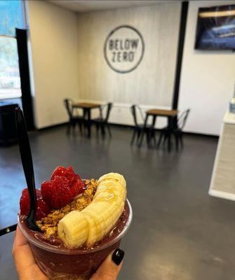 Açaí Bowl, granola, banana, & strawberries