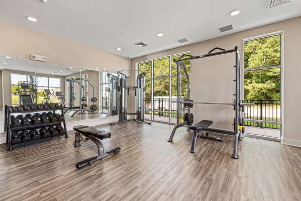 Fully equipped fitness center