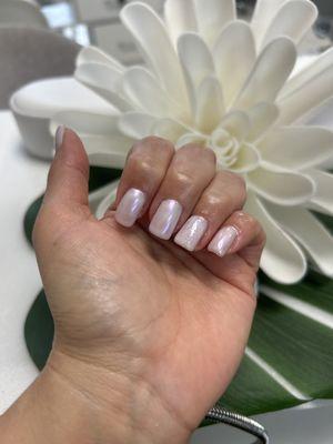 Uñas con Builder Gel sobre uña natural.