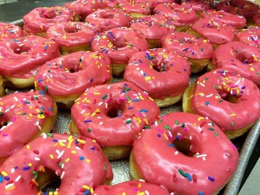 Pink Sprinkle Donuts!