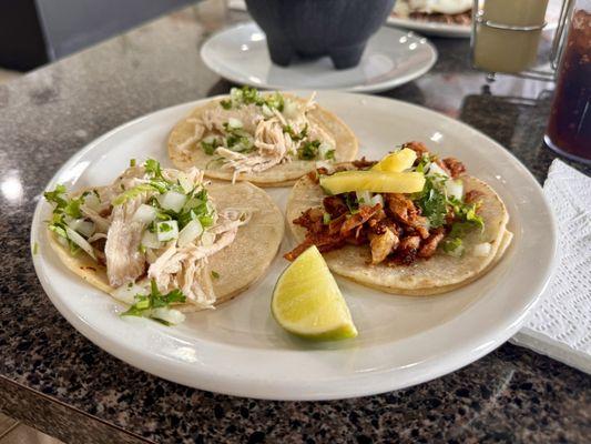 Chicken Street Tacos, Al Pastor Street Taco