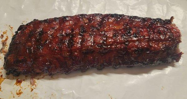 Baby back ribs, not terribly good or bad. Just meh.