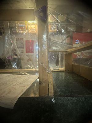 Plastic wrap counter