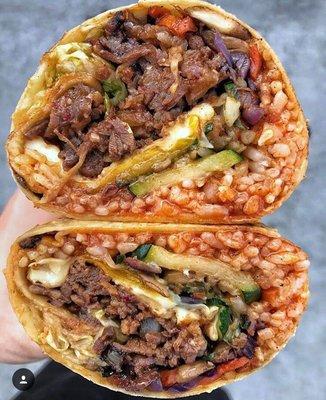 Our special bibimbap burrito is back!