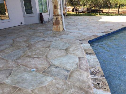 Flagstone pattern overlay