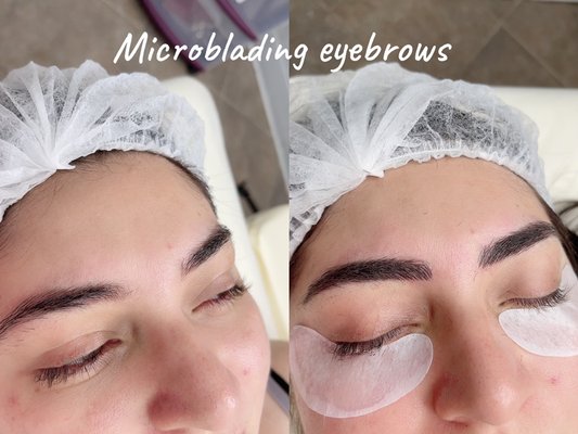 Eyebrows microblading 3D