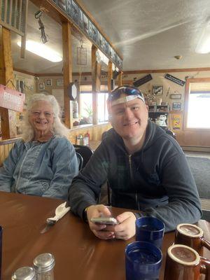 Oma and Michael for lunch Labor Day 2024