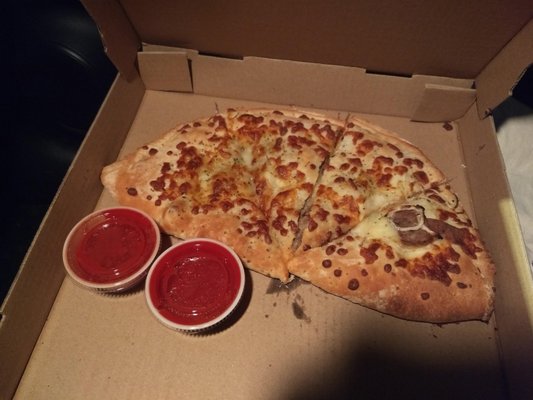 This is the small calzone!