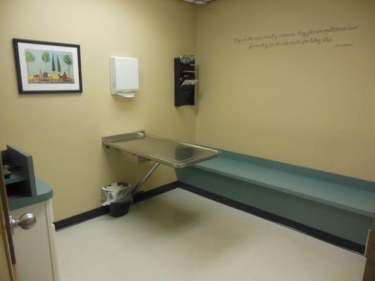 Each patient has their own room for their entire appointment to ensure they are as comfortable as possible.