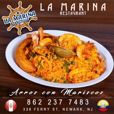 Arroz con Mariscos ecuatoriano.