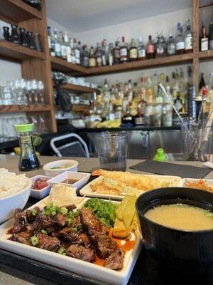 Ribeye teriyaki lunch set