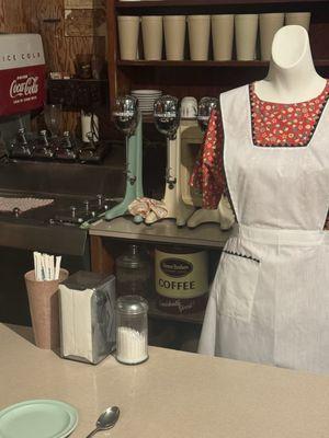 Soda fountain display