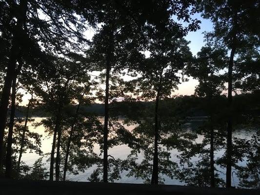 peekin out of my tent at sunrise, 6:20am