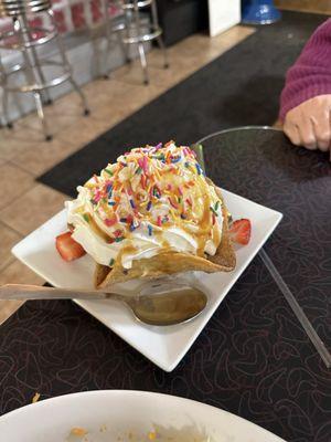 Fried ice cream... nom, nom.