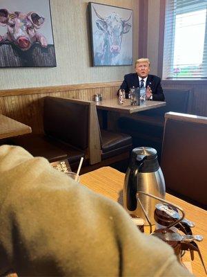 Trump appearing to drink a four loko (didn't even know they served those)