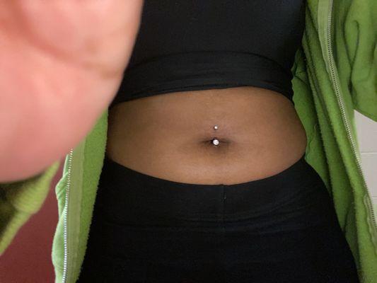 Belly piercing