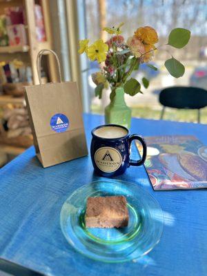 The ghost pepper latte with the chocolate brownie go together perfectly!