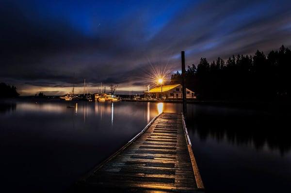 A coll morning at the Lakebay Marina