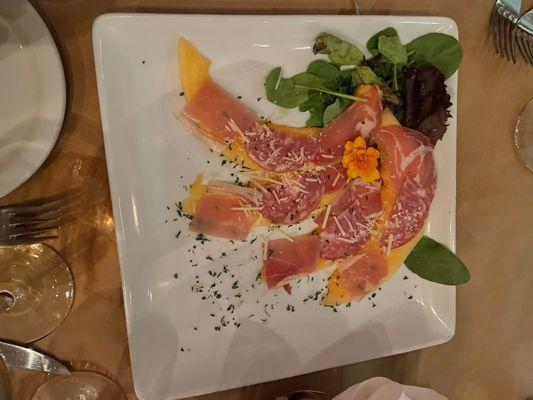 Melon with prosciutto