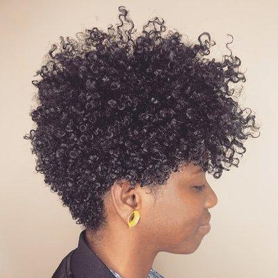 DevaCut on natural hair (at Diaspora Salon in Baltimore/ DMV)