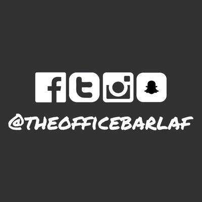 Follow us on all social media @theofficebarlaf