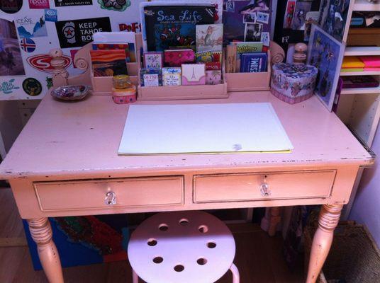 This desk is now ready to serve its function! Everything has a place and everything is in it's place.