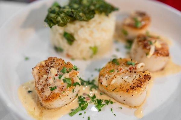 Daily Special: Scallops w/ lemon risotto ($35)