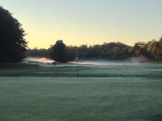 18th hole at dawn.