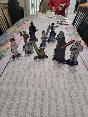 Star Wars character table decor (1/2/22)