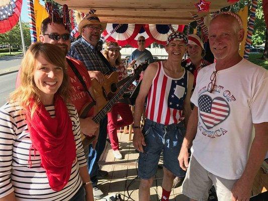 Fourth of July Parade Float with POP Praise Band